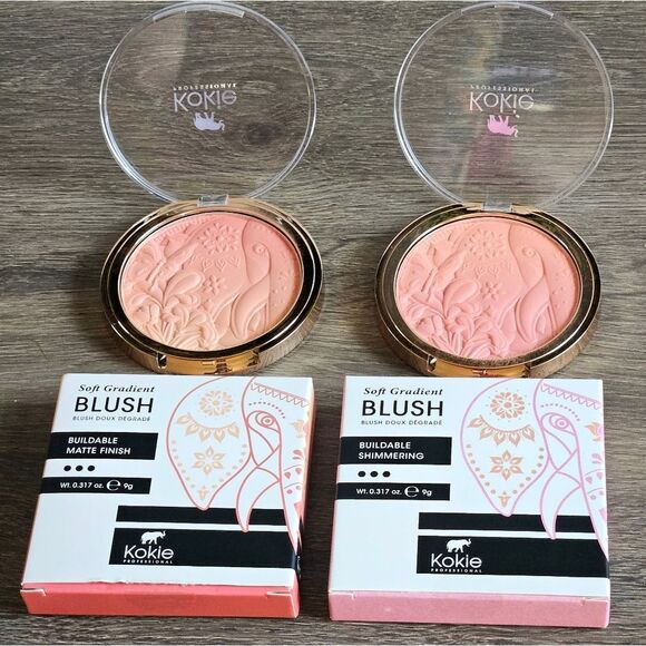 Kokie Soft Gradient Blush Duo in Cheeky Matte & Sweetheart Shimmer NEW - Picture 6 of 10